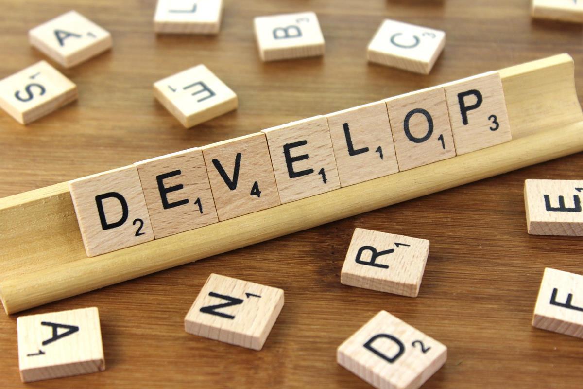 Develop - Free of Charge Creative Commons Wooden Tile image