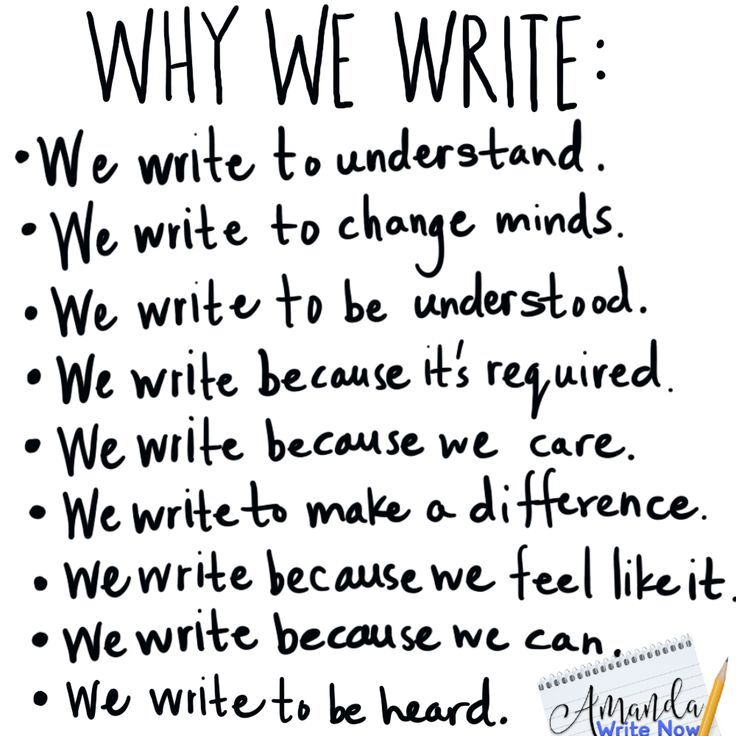A handwritten note with the words why we write A handwritten note with the words why we write