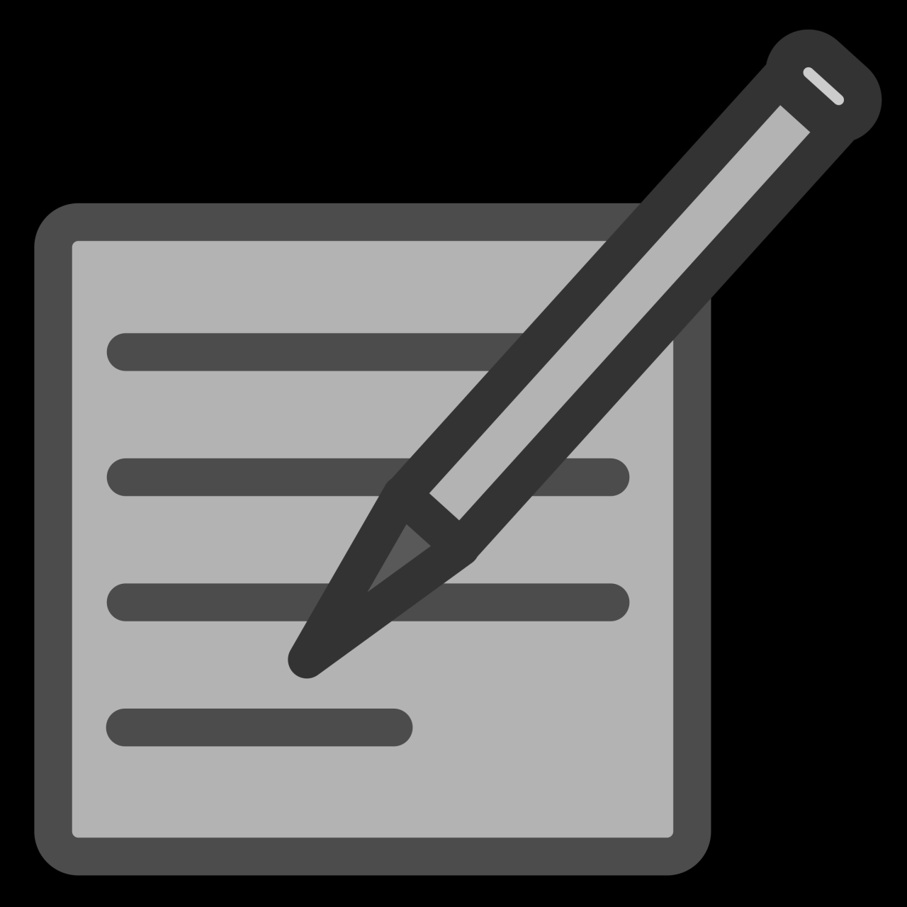 Clipart - Write Document Icon