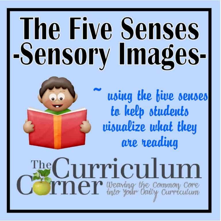 Sensory Images in Reading - The Curriculum Corner 123