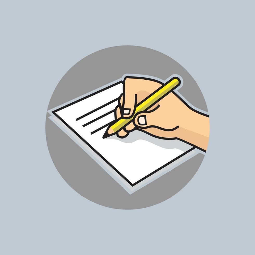 Writing cartoon illustration in vector 14947573 Vector Art at Vecteezy Writing cartoon illustration in vector 14947573 Vector Art at Vecteezy